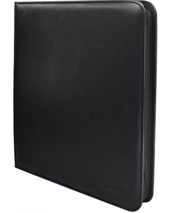 *Carpeta con cremallera 12 bolsillos Negra Ultra Pro