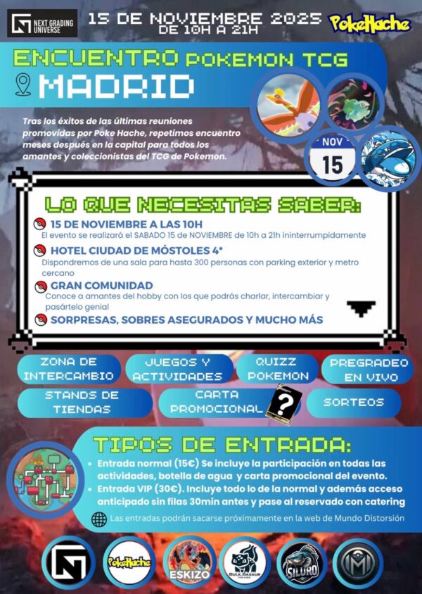 Entradas Evento POKEHACHE 15/11/2025
