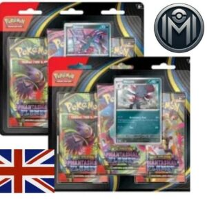 Pokémon Blíster 3 Sobres Fuegos Fantasmales (Inglés)