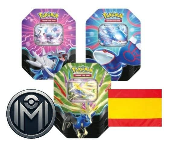 * Latas Pokémon Kiogre/Dialga/Xerneas (Español/Modelo Aleatorio)