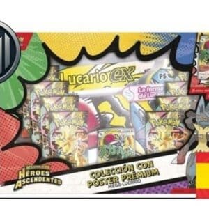 * Colección con Póster Premium Mega-Lucario ex - Héroes Ascendentes (Español)