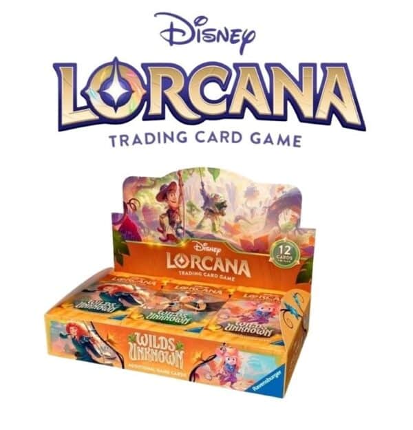 Disney Lorcana: Wilds Unknown caja de 24 sobres (Disponible 8 de Mayo)