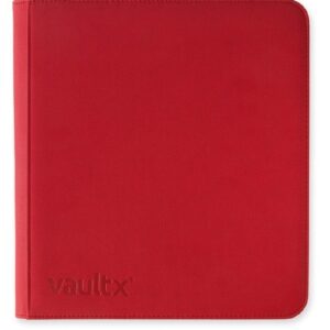Vault X - Álbum con cremallera 12 Bolsillos (480 Espacios/Rojo)